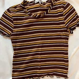 Small Red and Gold stripped shirt